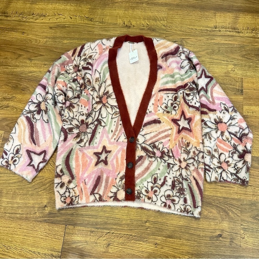 NWT Free People Carson cozy cardigan - Picture 5 of 8